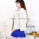 New Women's Faux Fox Fur Beige Gradual Color Black / Coffee Tip Jacket Coat Long Hairy Shaggy Outwear Autumn Winter Tops thumbnail-1