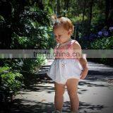 Kids Floral Prints Leotard Soft Textile Baby Romper Boutique Girl Bubble Romper Wholesale thumbnail-4