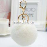 Myfur Christmas Decorations Rex Rabbit Fur Ball Car Keychain Pom Pom Pendant thumbnail-3