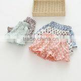 Summer Polka Dots Lace Cotton Girls Casual Shorts Kids thumbnail-2
