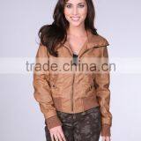 Lady pu Leather Jacket/motorcycle Blazer/mexico Leather Jackets #LPU0209 thumbnail-1