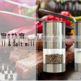 High Quality Stainless Steel Manual Salt Pepper Mill Grinder Portable Kitchen Mill Muller Tool thumbnail-2