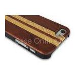 Customized Rosewood and PC Combo Wooden Cell Phone Case , Smart Phone Back Protective Cases