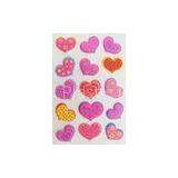 Personalized Heart Shaped Stickers Red Pink Foam Nontoxic thumbnail-1