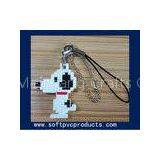 Cute Doll Personalized Custom Key Chains / Plastic Keychains / Silicone Keyring With Logo