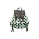 Round Dot Stylish Ladies Canvas Backpack Satchel For Weekend Hiking