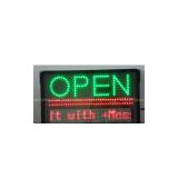 led programmable OPEN sign