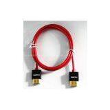 RED COLOUR Super fine HDMI (Type A) to HDM I1.4V High Speed HDMI Cable