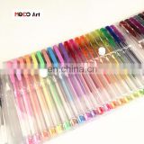 Ink Gel Pen 60 Gel Pen Set with Foldable PVC Bag for Office and School Use