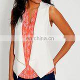 Wholesale Drape Fashion Women Vest Blazer for Summer thumbnail-1