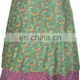 Designer Ladies Silk Sari indian Magic Wrap Skirt