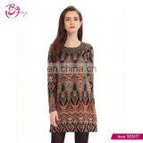 2017 Good Quality Fashion Floral Lady Long Sleeve Blouse