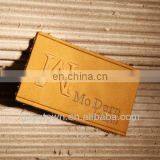 Custom Embossed Private Brand Name Logo Jeans Leather Patch thumbnail-2