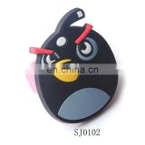 Hot Sale Colorful Bird Girls PVC Soft Balsam Ring Jewelry