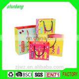 2015 Clolorful Lovely Cute Birthday Candle Pattern Paper Bag