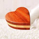 Heart Shaped Two Colors Wood Pet Cremation Ashes Urn Boxes