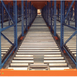 Q235b Steel Gravity Flow Storage Racks Carton Flow Roller Track