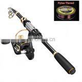 New Telescope Pen Fishing Rod And Reel Combo Set With Fishing Floats And Hooks