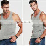 Wholesale Cheap Custom Muscle Men's Fitness Workout Bodybuilding Stringer Blank Vest Tank Top thumbnail-2