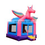 Cheap 3D Unicorn Inflatable Bounce House Kids Jump Bouncing Castle For Sale