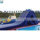 Cheap Commercial Amusement Swimming Pool Six Lane Inflatable Water Slides With Pool thumbnail-3