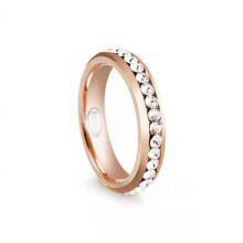 Zircon Diamond Tungsten Gold Ring thumbnail-1