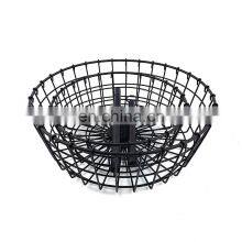 China Factory Creative Countertop Kitchen Storage 2 Tier Hanging Metal Iron Wire Fruit Bowl Basket thumbnail-5