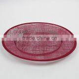 Wholesale Aliaba China Manufacture 31cm Red Sinamay Hat Fascinator Base thumbnail-3