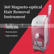 360 Magneto-optical Photon Skin Rejuvenation Beauty Equipment OPT SHR Freezing Point Fast Hair Removal Instrument IPL Device thumbnail-2
