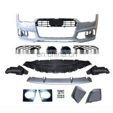 Factory direct sales for Audi A7/S7 upgrade RS7 front bumper assy for tuning parts 2016-2018 auto rear spare parts car body kits