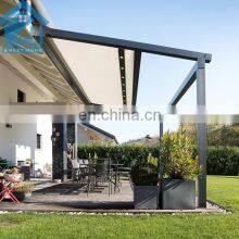 Retractable Modern Awning Pergola Folding Roof All Season Pvc Roof