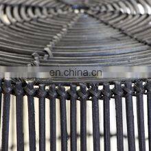 Black Woven Round Shape Natural Rattan Coffee Table High Quality Side Table Plant Stand Cheap Wholesale thumbnail-4