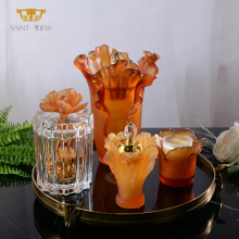 Kitchen Set Spice Box Canister Coffee Tea And Sugar Storage With Handle Boukhor Oud Crystal Glass Jars thumbnail-3