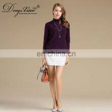 New Casual Women Sweaters Mongolian High Neck Chunky Cable 100 % Cashmere Sweater thumbnail-3
