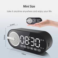 Most Selling Product In Cheapest Bass Digital Display Drawing Stereo Portable Wireless Mini Bluetooth With Alarm Clock thumbnail-4