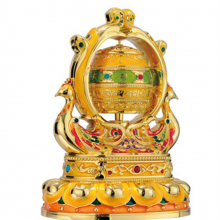 Cloisonné Color Relief Enamel Painted Buddhist Hall Plate Incense Burner, Copper Alloy Antique Incense Burner, Aromatherapy Burner, Small Sandalwood. thumbnail-3