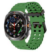 Original Silicone Watch Bands for Samsung Galaxy Watch 7 Ultra 47mm Sports Wristband Bracelet Rubber Strap Watch