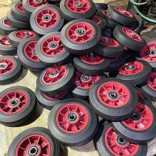 Solid Rubber Powder Wheel With Plastic Rim 6X2