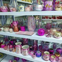 Glass Jar Glass Candle Holder Glass Vase Mosaic Vase thumbnail-3