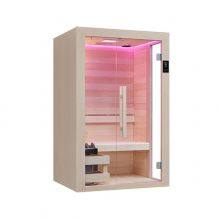 Canadian Hemlock Redwood Traditional Steam Sauna for 3 People Best Cheap Sauna Room thumbnail-5