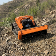 Vigorun MTSK800 Self Propelled Industrial Remote Control 420CC 4-Stroke Petrol RC Flail Mulcher Cutting Width 800mm thumbnail-1