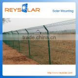 solar mounting system mounting brackets power plant mesh fence