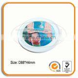 Round Recycled Metal Coaster With Cork thumbnail-1