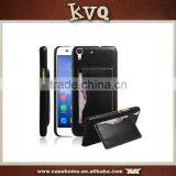 Leather Stand Hard Back Case Cover For Huawei Honor Y6