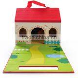 Christmas Gift Set Portable Play Set-farm Set 9 Different Animals in a House Box Learning Toy Manufacturer thumbnail-2