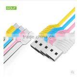 GOLF 2.1A Pineapple Series Micro Usb Cable for Android Phone 1m Quick Charge and Data Pinepple Cable for Micro Device thumbnail-1