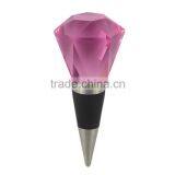 Diamond Cut Crystal Wine Bottle Stoppers thumbnail-2
