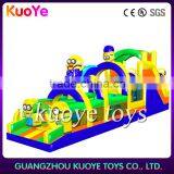 Minions Playgrounds Obstacle,inflatable Obstacle Rides,outdoor Inflatable Obstacle