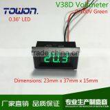 V38D 0.36" Mini Digital DC Voltmeter DC 0-100V Digital LED Voltmeter Red Green and Blue Available thumbnail-4