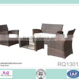 Garden Rattan Sofa Sets Steel Frame PE Rattan
